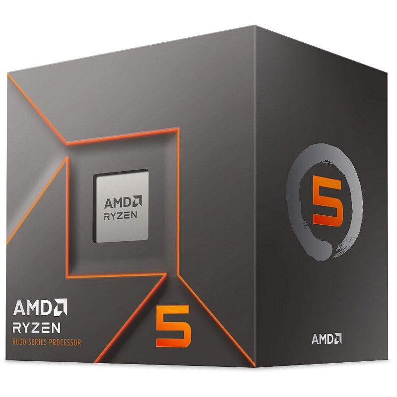 AMD Ryzen 5 8400F 4,2/4,7GHz 16MB AM5 65W Wraith Stealth hladilnik BOX procesor