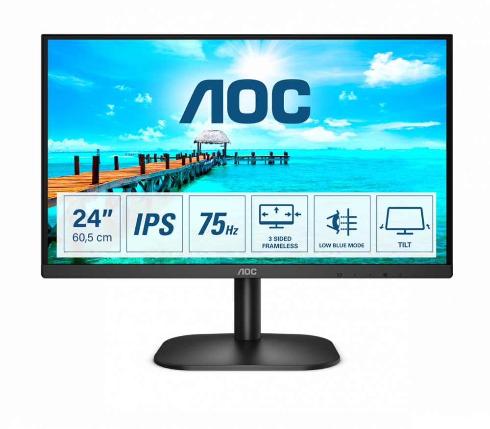 AOC 24B2XD 23,8'' IPS 75Hz računalniški monitor