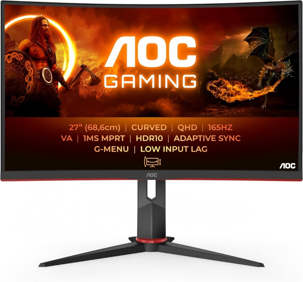 AOC CQ27G2S 27'' 165Hz QHD ukrivljen gaming monitor