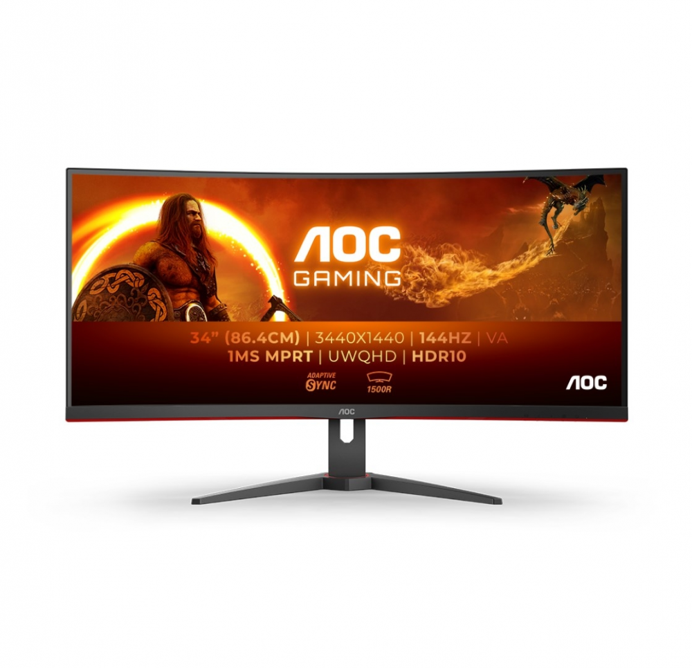 AOC CU34G2XE 34'' UltraWide 144Hz ukrivljen gaming monitor