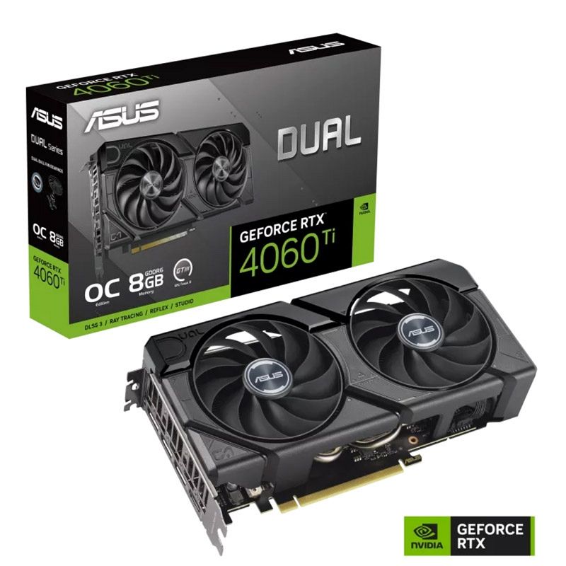 ASUS Dual GeForce RTX 4060 Ti EVO OC 8GB GDDR6 (90YV0J49-M0NA00) grafična kartica