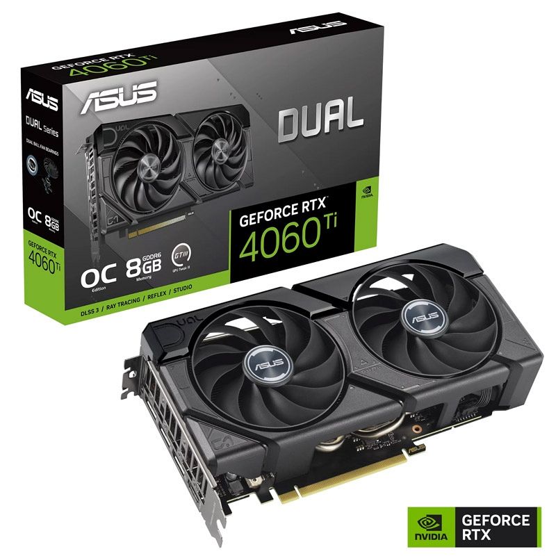 ASUS Dual GeForce RTX 4060Ti EVO OC 8GB GDDR6 (DUAL-RTX4060TI-EVO-O8G) grafična karticaASUS Dual GeForce RTX 4060Ti EVO OC 8GB GDDR6 (DUAL-RTX4060TI-EVO-O8G) grafična kartica