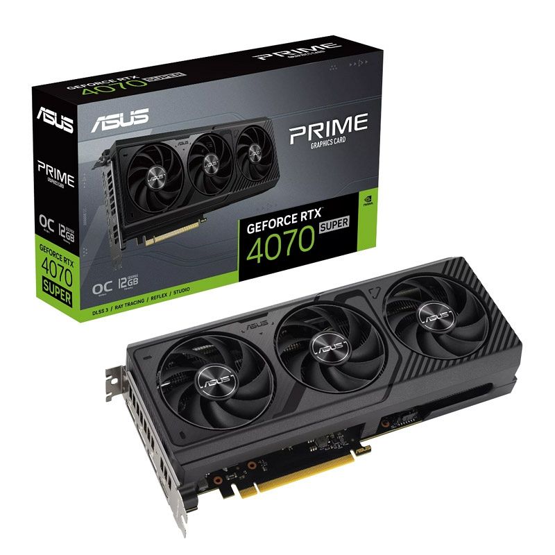 ASUS Prime GeForce RTX 4070 Super OC 12GB GDDR6X (PRIME-RTX4070S-O12G) grafična kartica