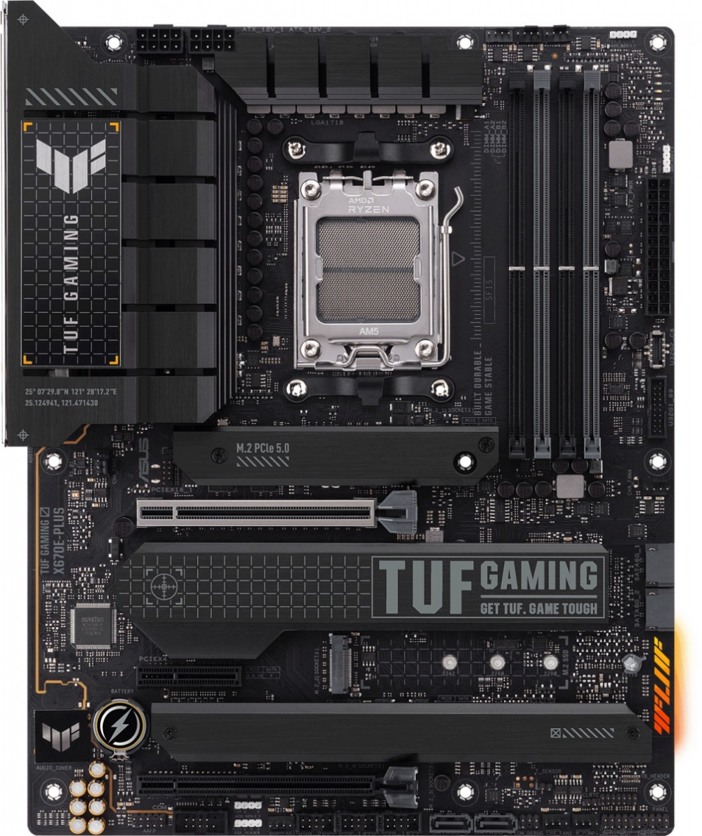 ASUS TUF GAMING X670E-PLUS, DDR5, SATA3, USB3.2Gen2x2, DP, AM5 ATX