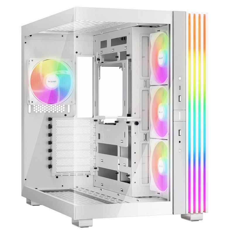 BE QUIET! LIGHT BASE 600 LX (BGW68) RGB midi-ATX okno belo ohišje