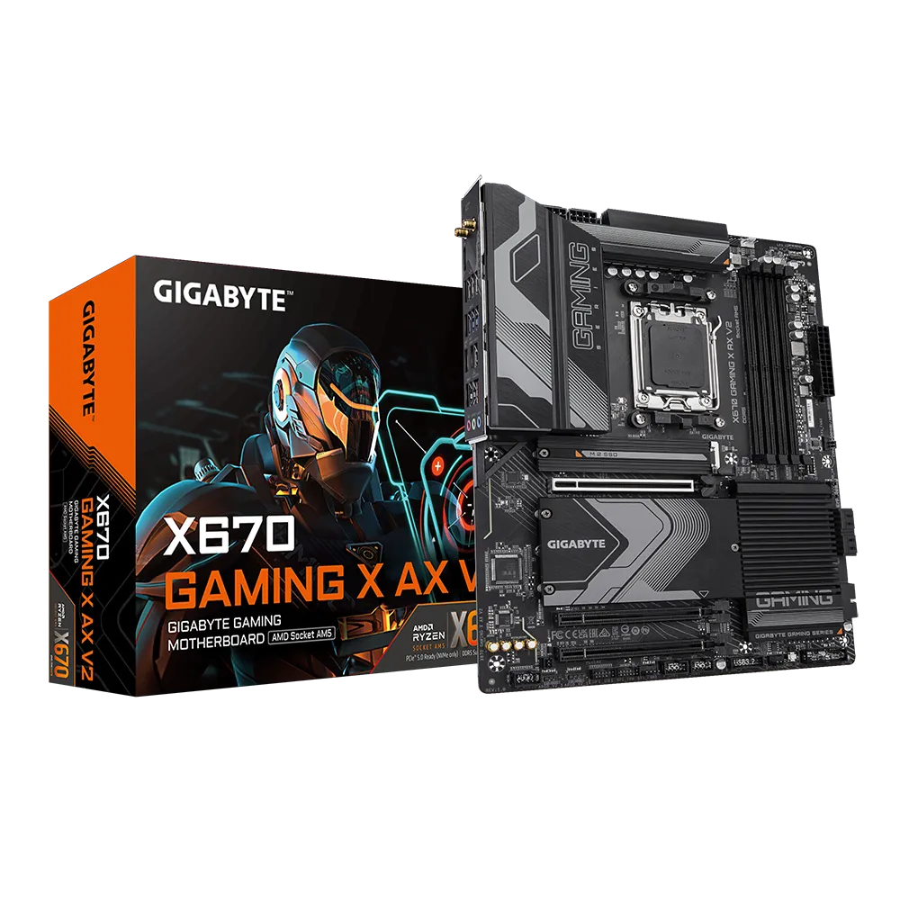 GIGABYTE X670 GAMING X AX V2, DDR5, SATA3, USB3.2Gen2x2, DP, WiFi 6E, AM5 ATX