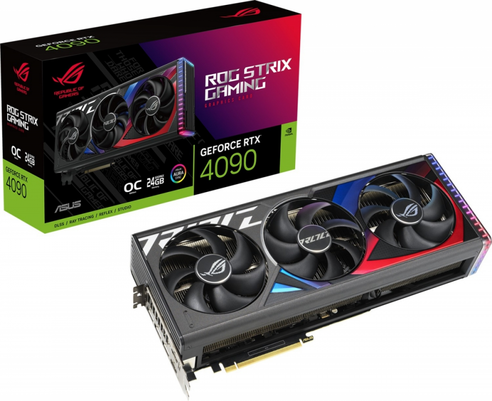 Grafična kartica ASUS ROG Strix GeForce RTX 4090 OC, 24GB GDDR6X, PCI-E 4.0