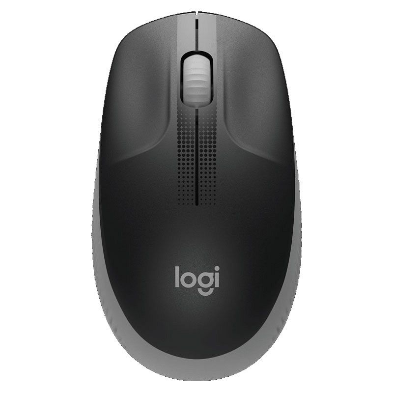 LOGITECH M190 brezžična optična siva miška