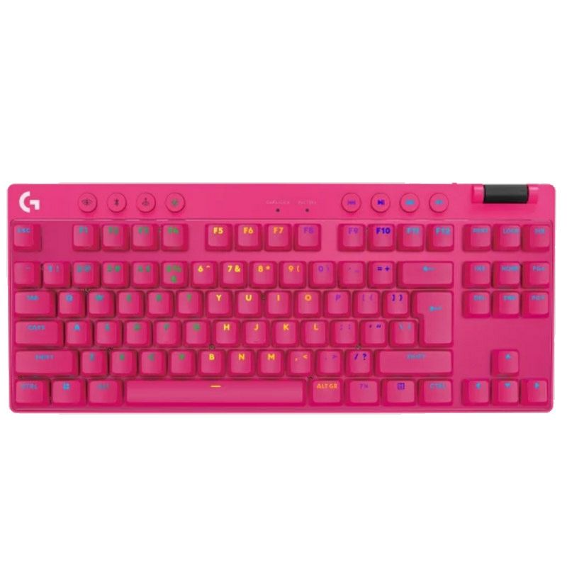 LOGITECH PRO X TKL LIGHTSPEED brezžična RGB Tactile mehanska gaming slotisk roza tipkovnica