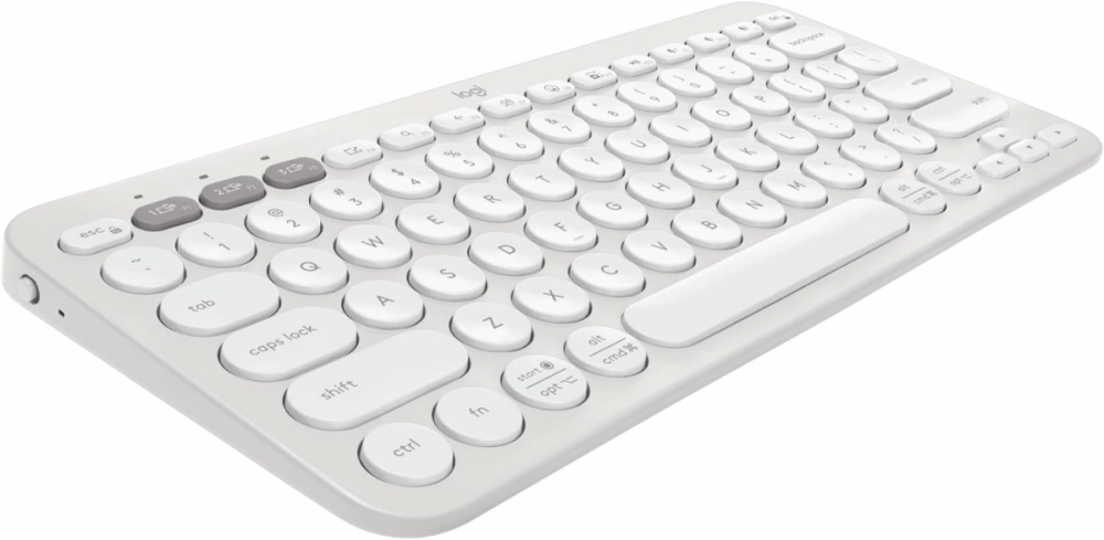 Logitech Tipkovnica Pebble Keys 2 K380s Multi-Device, bela, SLO g.