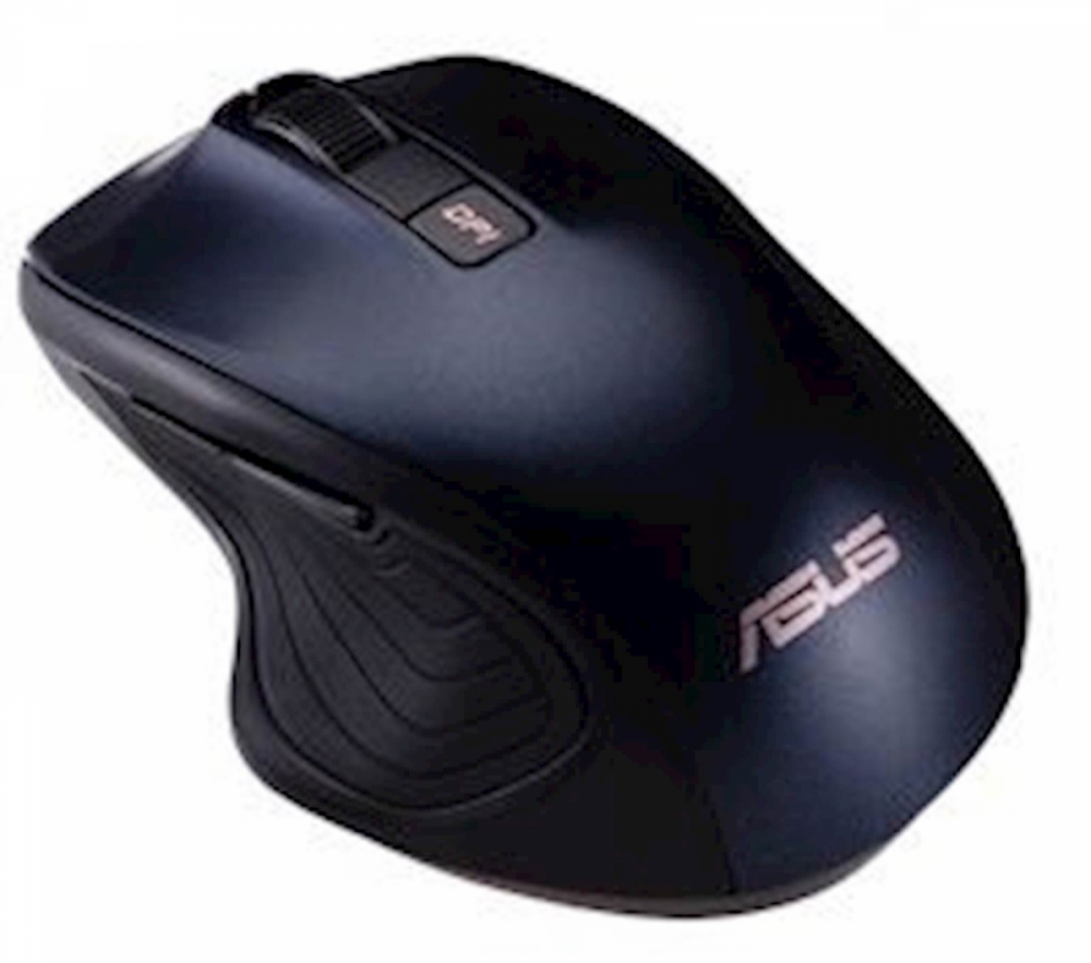 Miška ASUS MW202 Silent Wireless Mouse, tiha, brezžična, temno modra