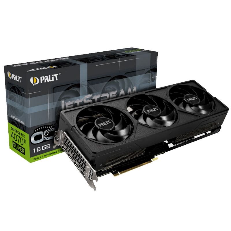 PALIT GeForce RTX 4070TI Super JetStream OC 16GB GDDR6X (NED47TSS19T2-1043J) gaming grafična kartica