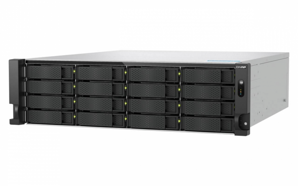 QNAP NAS strežnik za 16 diskov, rack 3U; 32GB ram, 10Gb mreža 