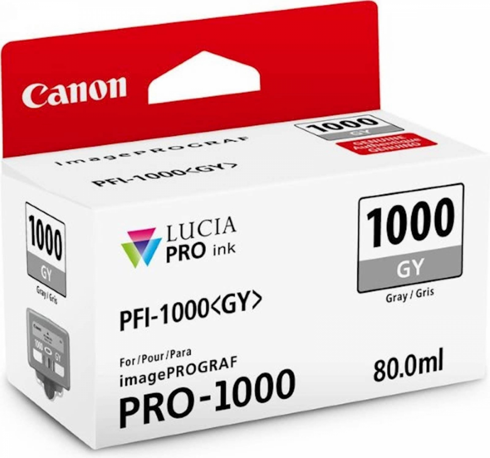 ČRNILO CANON PFI-1000 GREY ZA IMAGEPROGRAF PRO-1000, 80 ml