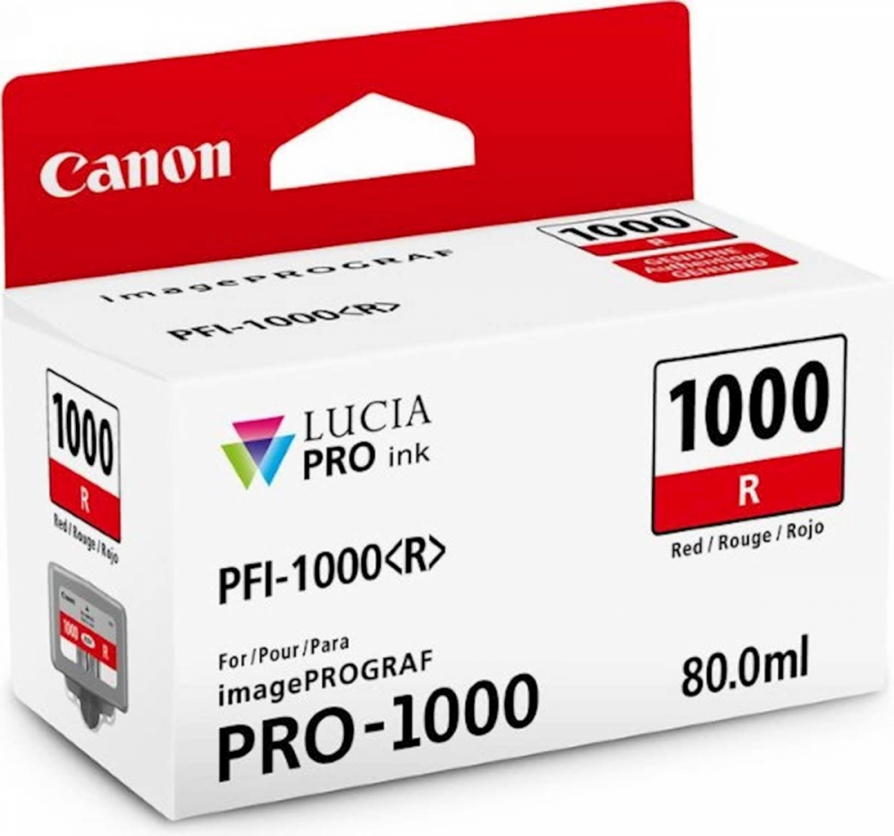 ČRNILO CANON PFI-1000 RED  ZA IMAGEPROGRAF PRO-1000, 80 ml