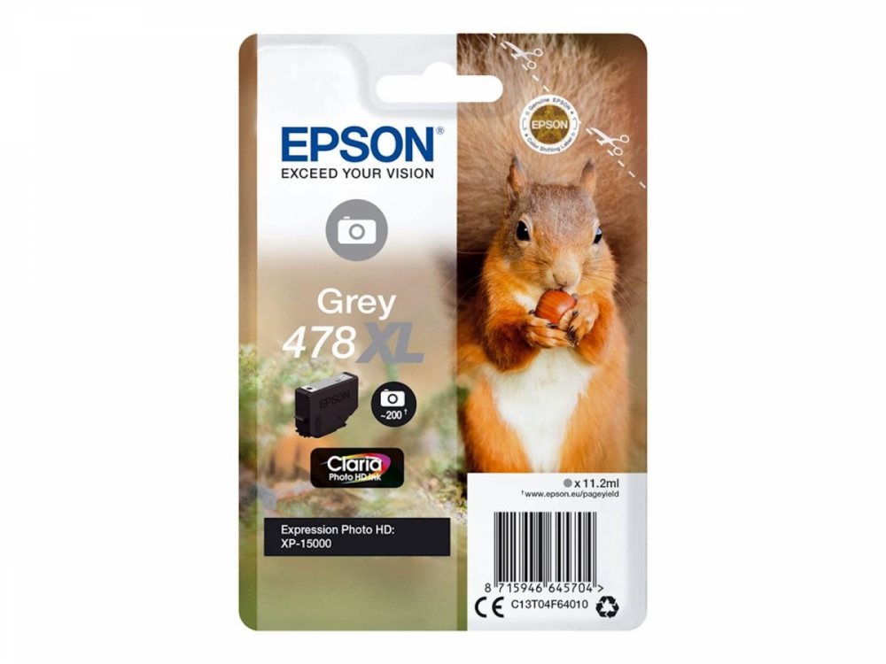 ČRNILO EPSON GREY 478XL ZA XP-15000 11,2ml