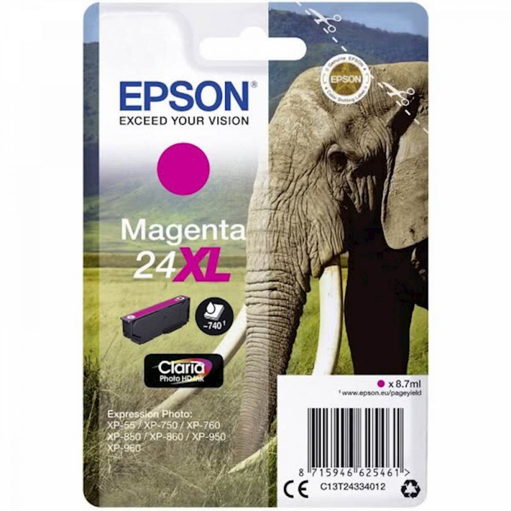 ČRNILO EPSON MAGENTA 24XL ZA EXPRESSION PHOTO XP-55/750/760/850/860/950/960 ZA 740 STRANI