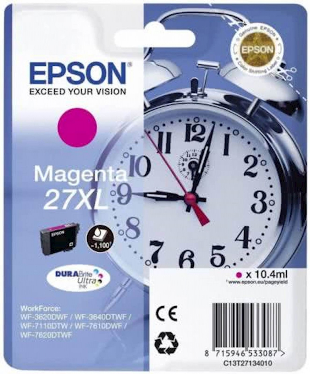 ČRNILO EPSON MAGENTA 27XL ZA WF-3620DWF / WF-7110DTW / WF-7610DWF 10.4ml