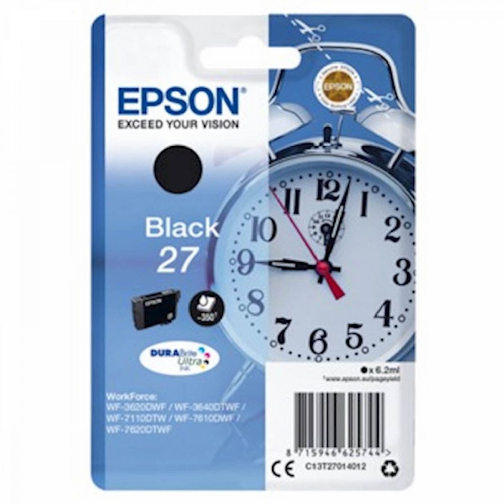 ČRNILO EPSON ČRNO 27 ZA WF-7110DTW / WF-7610DWF 3,6ml