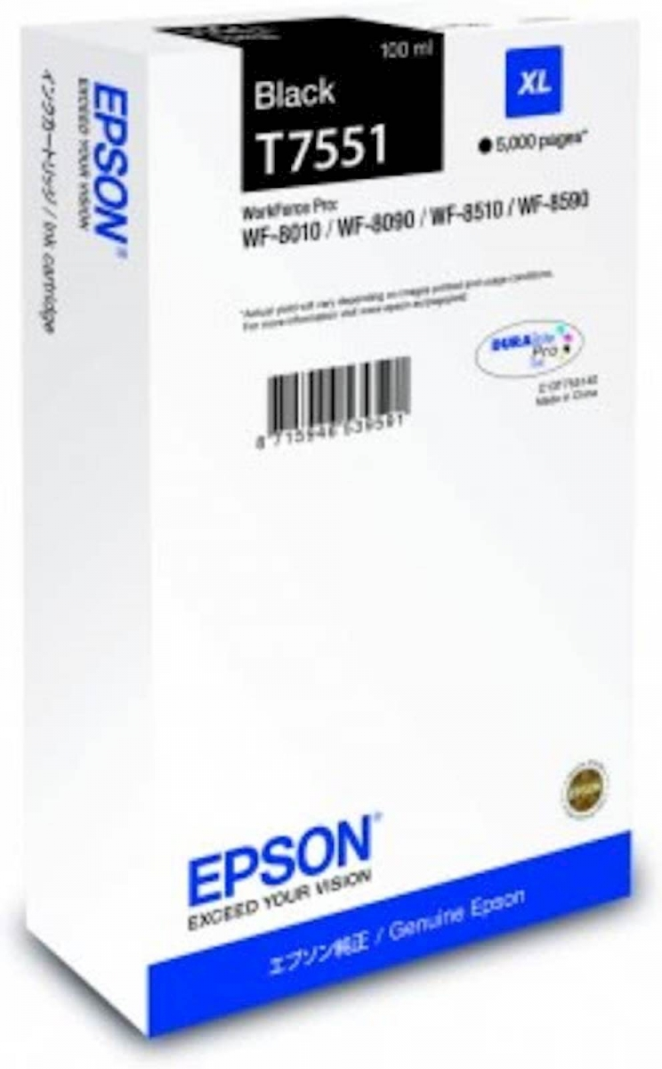 ČRNILO EPSON ČRNO XL ZA WF-8090/WF-8590 ZA 5.000 STRANI