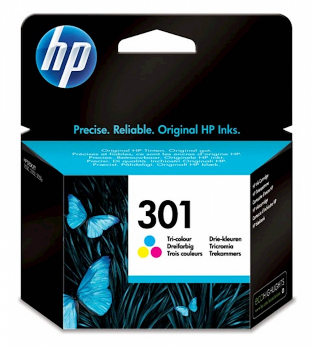 ČRNILO HP BARVNO 301 ZA DESKJET 1050/2050/5050s ZA 150 STRANI