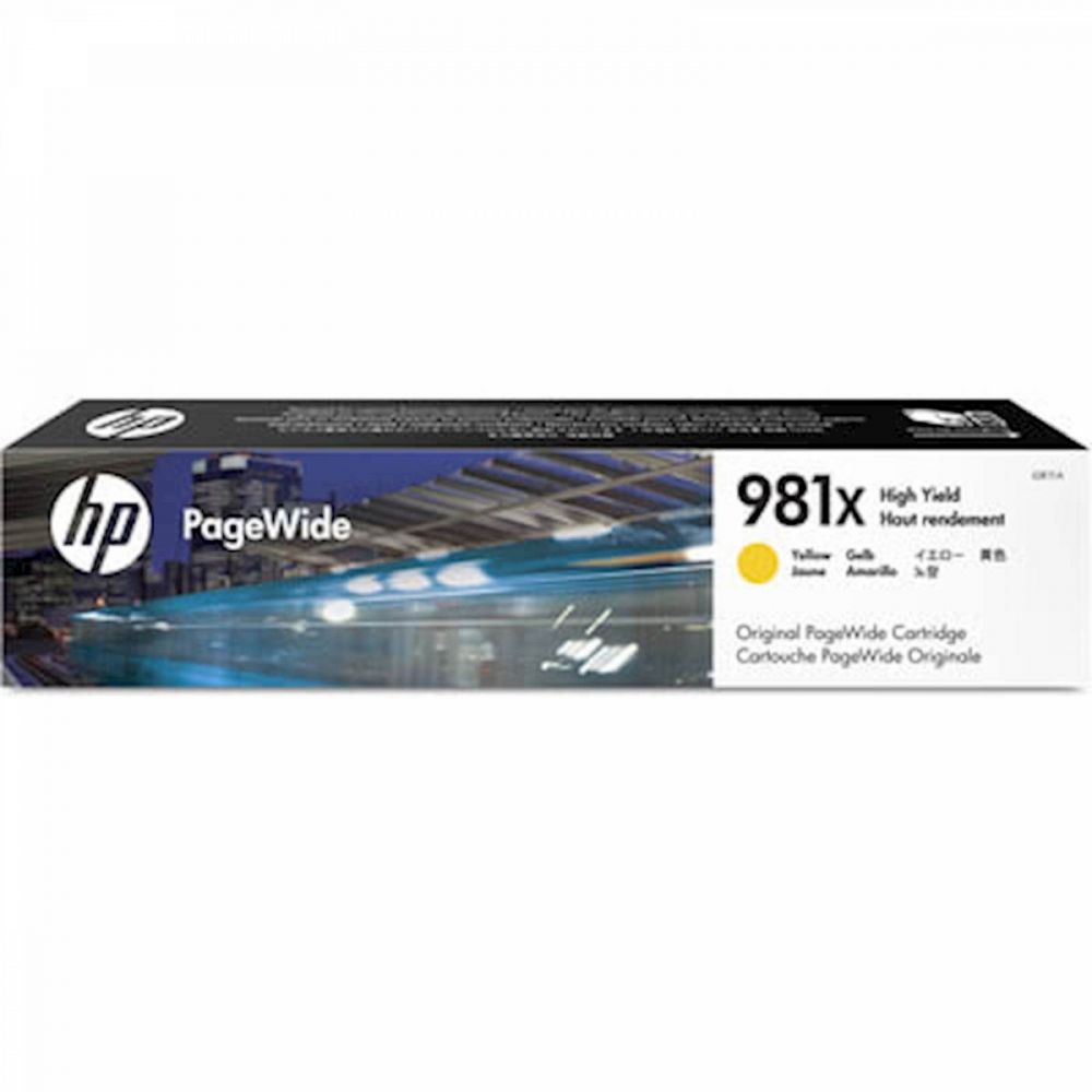 ČRNILO HP RUMENO 981X PAGEWIDE ZA COLOR 556 / MFP 586 ZA 10.000 STRANI