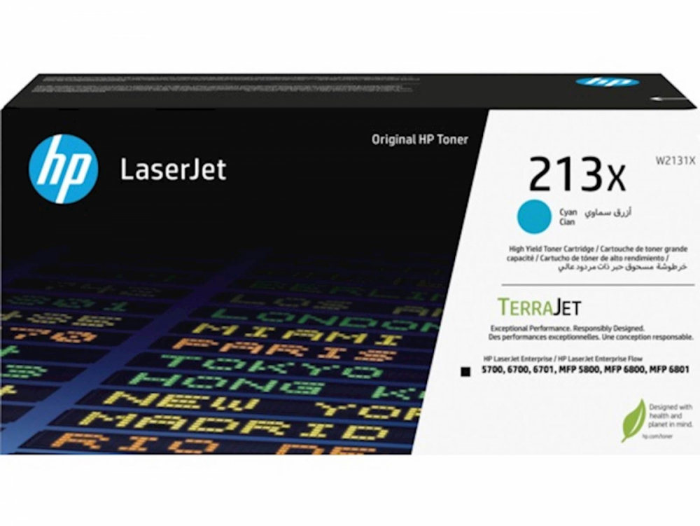 TONER HP 213X CYAN ZA LJ ENTERPRISE SFP 5700, 6700, MFP 5800, 6800 ZA 6.000 STRANI