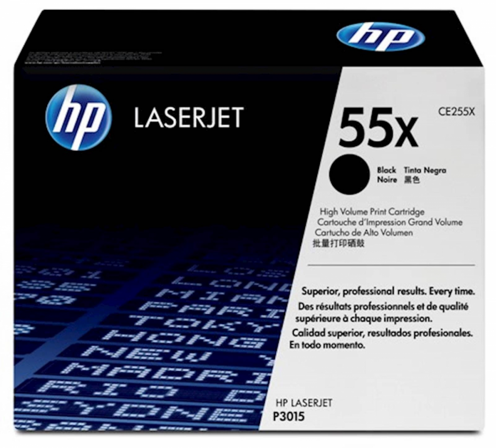 TONER HP 55X ČRN ZA HP LASERJET P3015,P3015D/DN, MFP M525DN/F MFP M521 ZA 12.500 STRANI