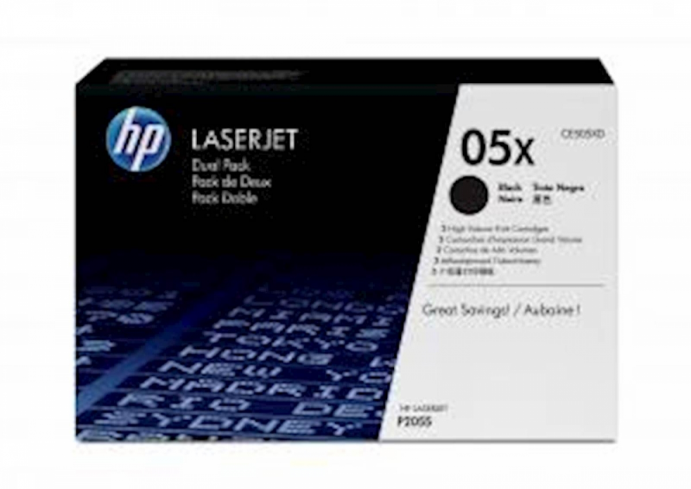 TONER HP ČRN DVOJNO PAKIRANJE ZA LASERJET P2055 ZA 2X 6.500 STRANI