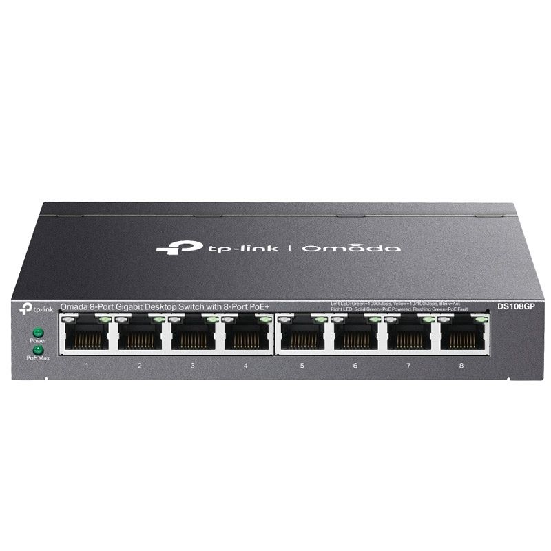 TP-LINK DS108GP Omada 8-port Gigabit PoE+ Unmanaged mrežno stikalo-switch