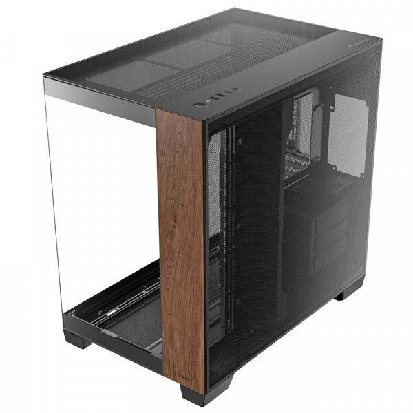 ANTEC C8 Wood Full-Tower okno črno/rjavo gaming ohišje