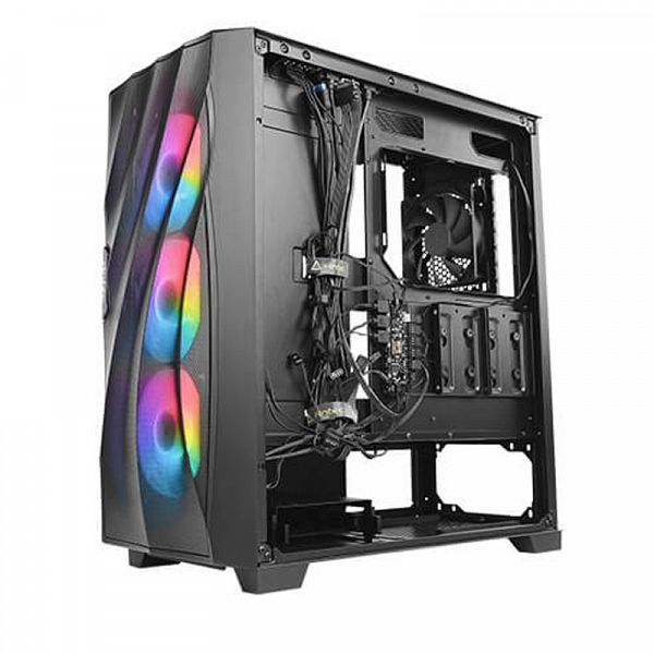 ANTEC DF700FLUX mid-Tower RGB (0-761345-80070-9) gaming okno črno ohišje