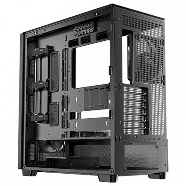 ANTEC Flux midi-ATX okno leseno črno/rjavo gaming ohišje