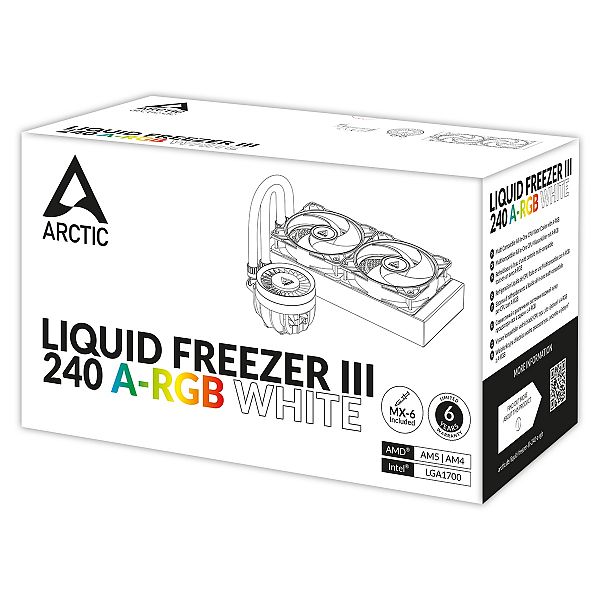 ARCTIC LIQUID FREEZER III 240mm A-RGB vodno hlajenje za INTEL/AMD procesorje