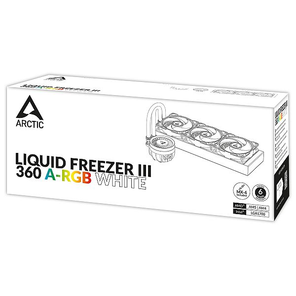 ARCTIC LIQUID FREEZER III 360mm A-RGB vodno hlajenje za INTEL/AMD procesorje