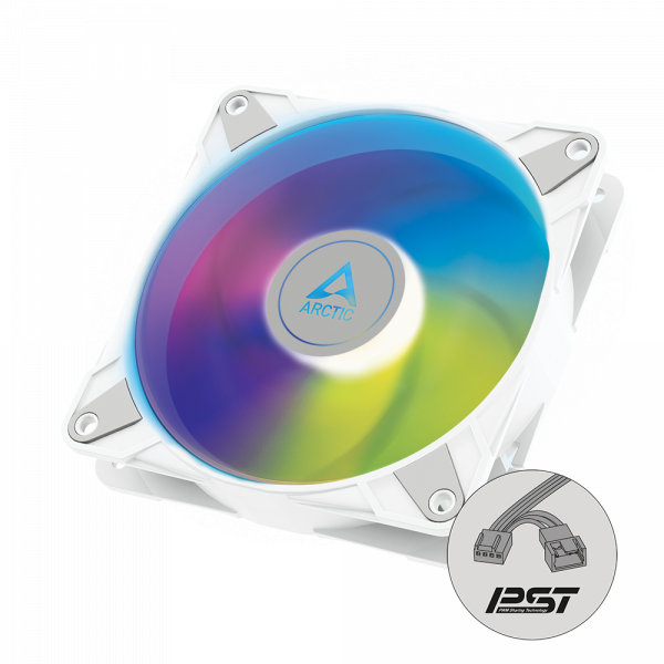 ARCTIC P12 PWM PST A-RGB 120mm 4-pin ventilator, bel