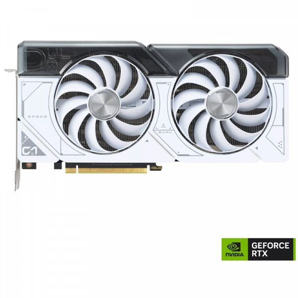 ASUS Dual GeForce RTX 4070 Super OC 12GB GDDR6X (90YV0K84-M0NA00) bela gaming grafična kartica