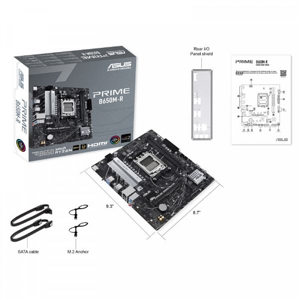 ASUS Prime B650M-R AM5 2.5Gb DDR5 mATX osnovna plošča