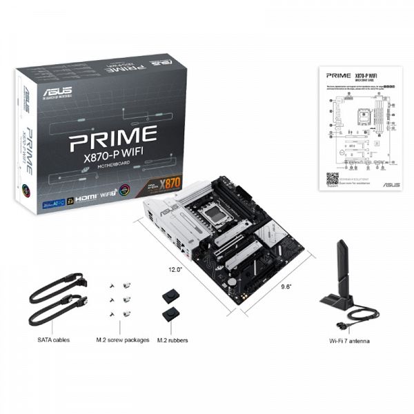 ASUS Prime X870-P WIFI AM5 DDR5 RGB gaming ATX osnovna plošča