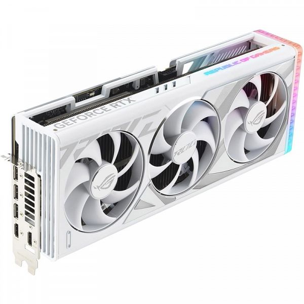 ASUS ROG Strix GeForce RTX 4080 Super 16GB GDDR6X OC RGB (ROG-STRIX-RTX4080S-O16G-WHITE) gaming bela grafična kartica