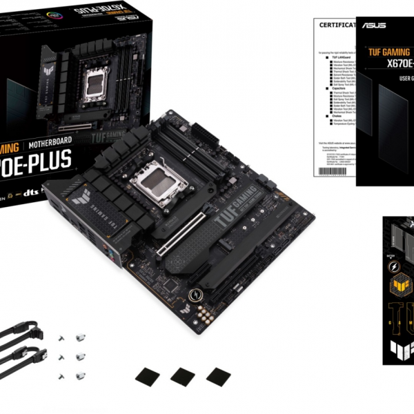 ASUS TUF GAMING X670E-PLUS, DDR5, SATA3, USB3.2Gen2x2, DP, AM5 ATX