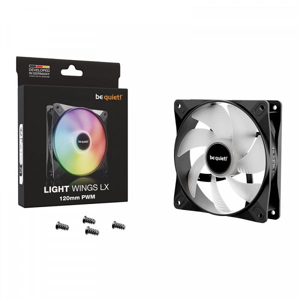 BE QUIET! LIGHT WINGS LX (BL120) RGB 120mm 4-pin PWM ventilator