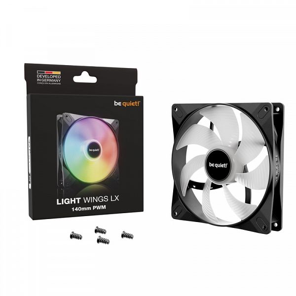 BE QUIET! LIGHT WINGS LX (BL126) RGB 140mm 4-pin PWM ventilator