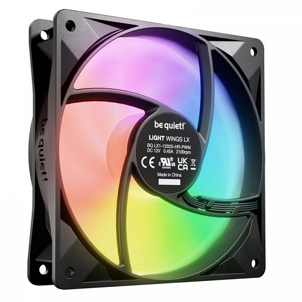 BE QUIET! LIGHT WINGS LX High Speed (BL123) RGB 120mm 4-pin PWM ventilator