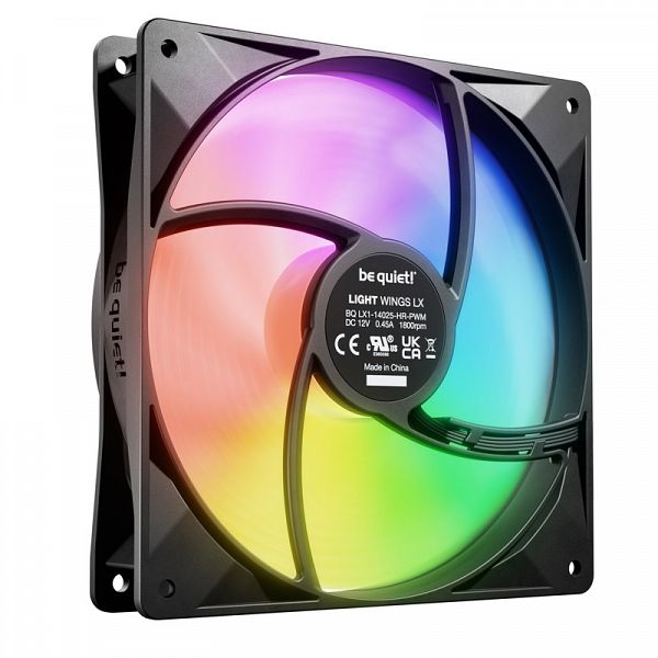 BE QUIET! LIGHT WINGS LX High Speed (BL129) RGB 140mm 4-pin PWM ventilator