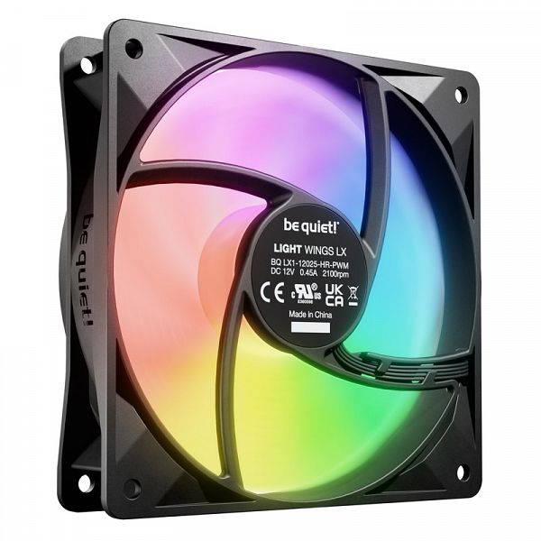 BE QUIET! LIGHT WINGS LX High Speed (BL124) RGB 120mm 4-pin PWM 3x ventilator