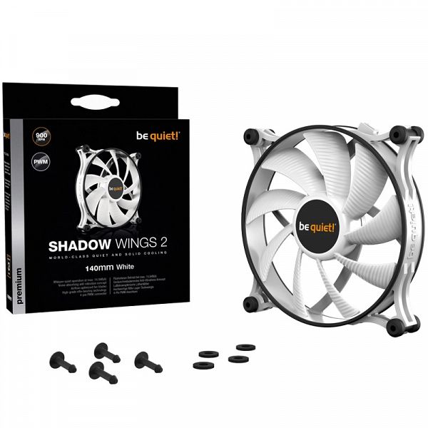 BE QUIET! Shadow Wings 2 (BL091) 140mm 4-Pin PWM bel ventilator