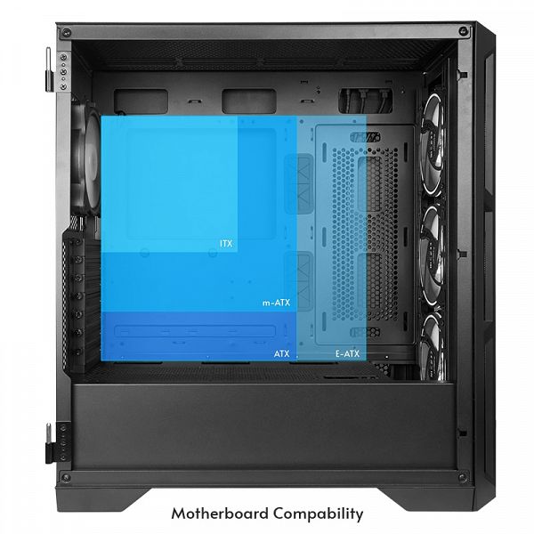 Chieftec APEX LUMO USB3.2 Gen2 E-ATX ohišje, črno