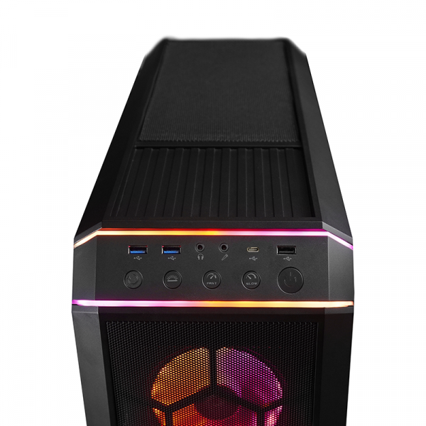 Chieftec STALLION 3 USB3.2 Gen2x2 Type C ATX A-RGB ohišje, črno