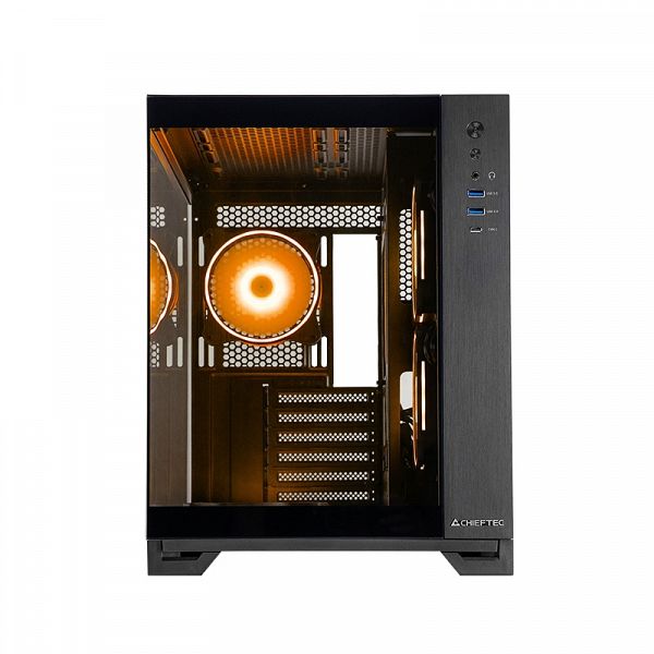 Chieftec VISIO USB3.2 Gen2 ATX ohišje, črno